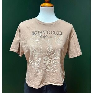 Organic Collective Botanic Club California Graphic Tee Women's Size L